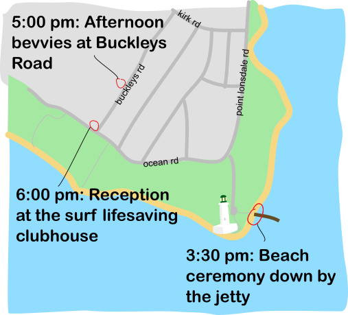 Wedding locations map